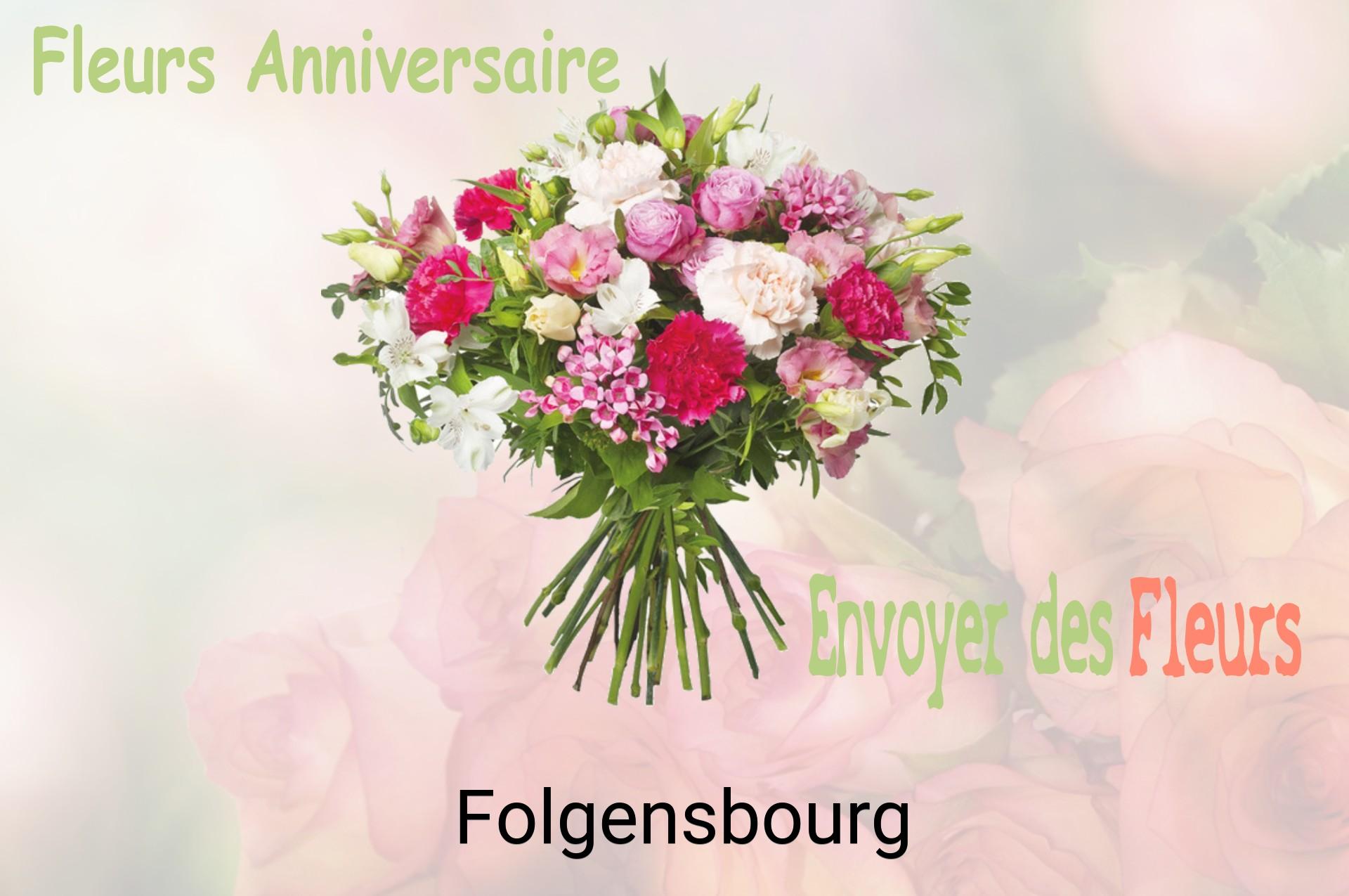 Bouquet de fleurs d’anniversaire livré à Folgensbourg